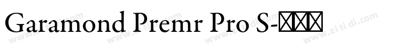 Garamond Premr Pro S字体转换 Garamond Premr Pro S字体转换